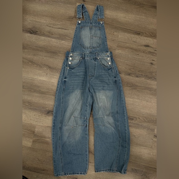 So Me barrel leg overalls | women’s teens juniors size small | EUC - Picture 1 of 6